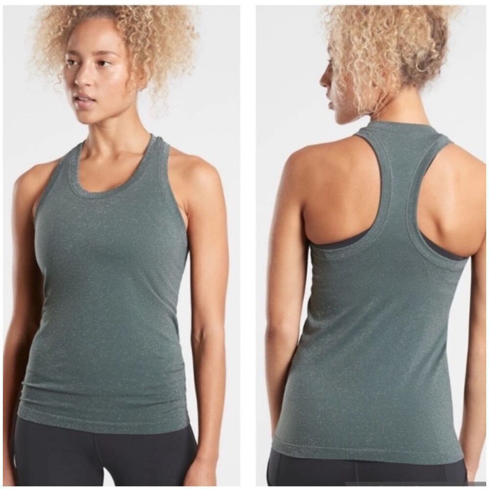 Athleta Momentum Shine Tank Bali Green Size Medium